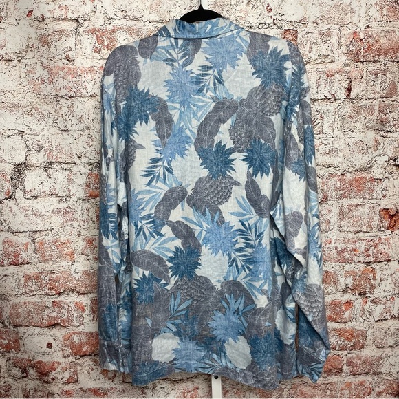 Tommy Bahama 100% Linen Long Sleeve Button Down XL - Picture 3 of 6